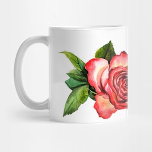 Watercolor rose Mug